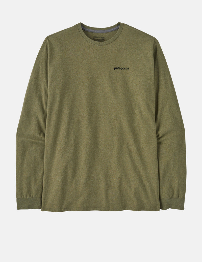 Patagonia P-6 Logo Responsibili-Tee Long Sleeve T-Shirt - Buckthorn Green