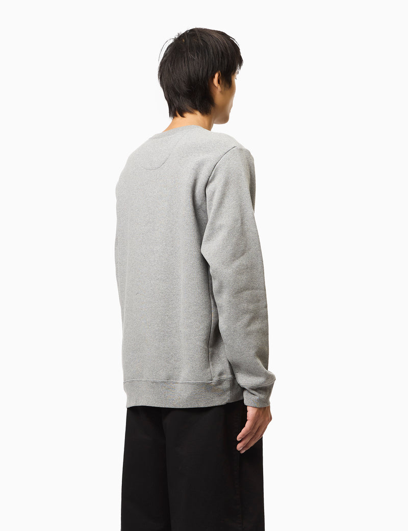 Patagonia Fitz Roy Icon Uprisal Crew Sweatshirt - Gravel Heather