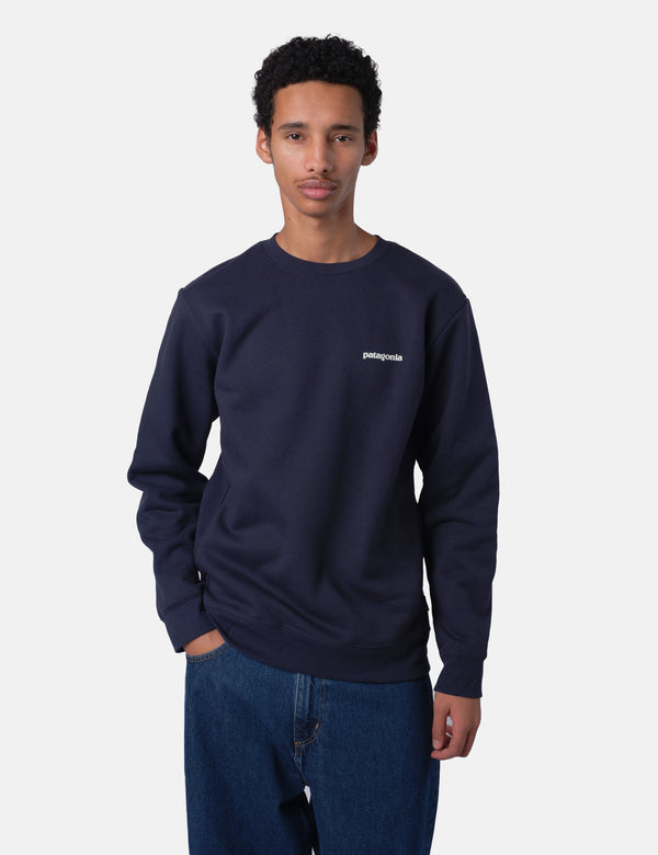 Patagonia Fitz Roy Icon Uprisal Crew Sweatshirt - New Navy Blue