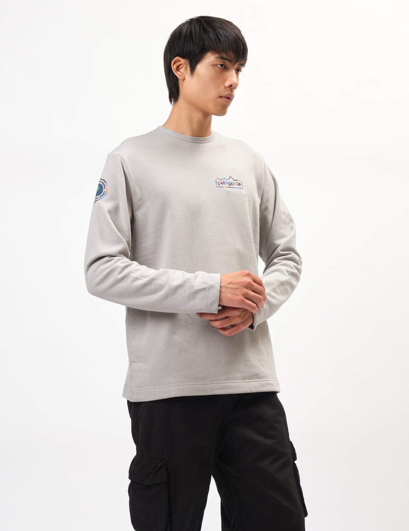 Patagonia Unity Fitz Wildrise Crew Sweatshirt - Salt Grey