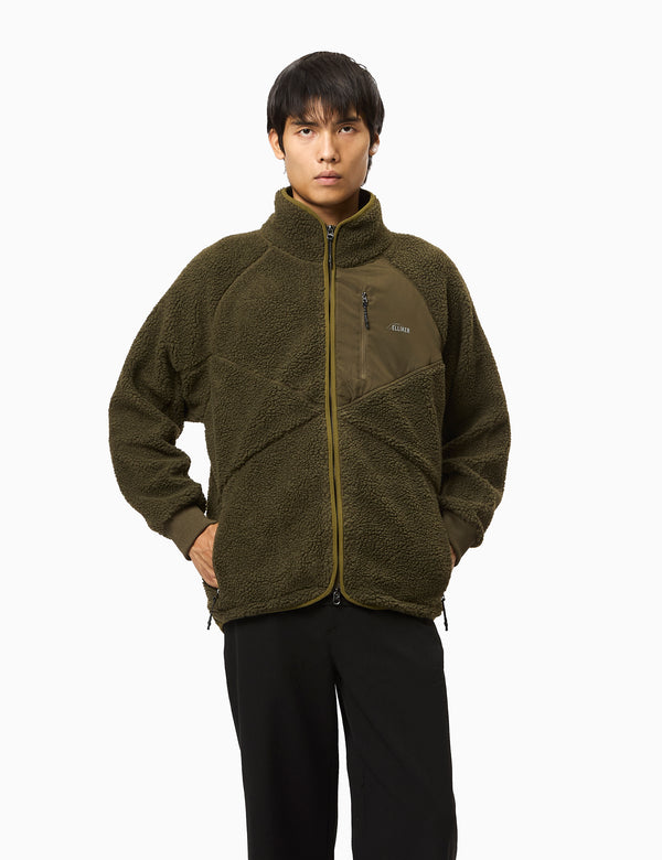 Elliker Keld Fleece Jacket - Olive Green