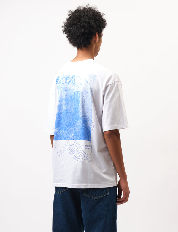 Elliker Rill Hand Print T-Shirt - White