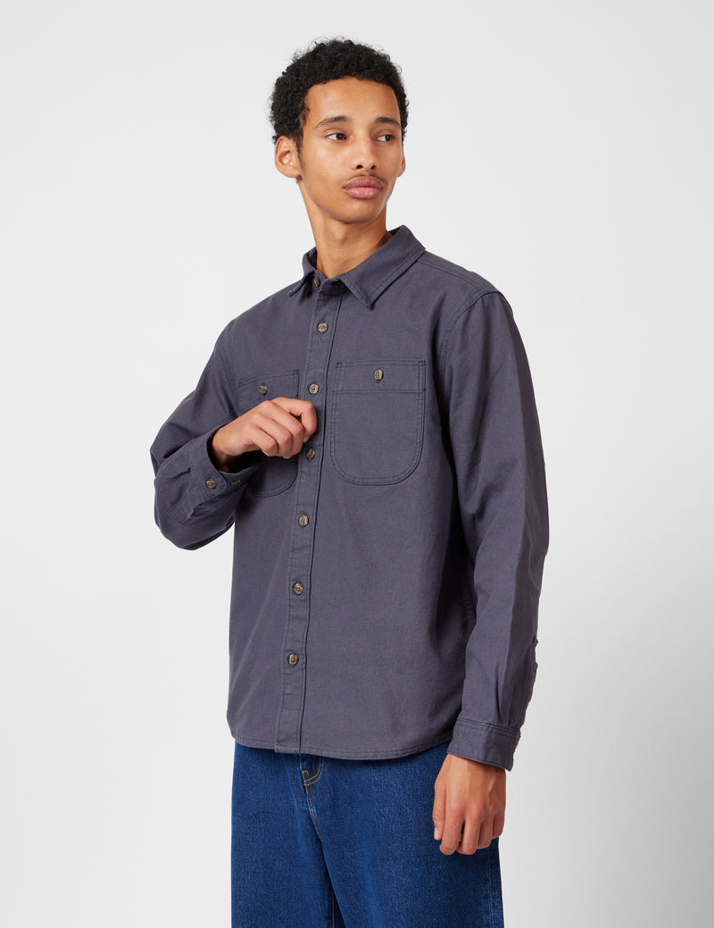 Patagonia Point Reyes Canvas Shirt - Smolder Blue