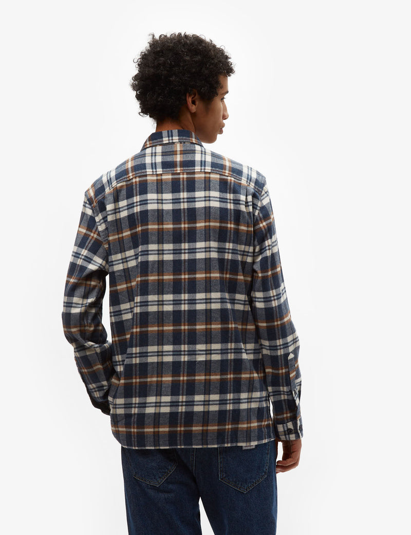 Patagonia Fjord Flannel Fields Shirt (Organic) - New Navy Blue