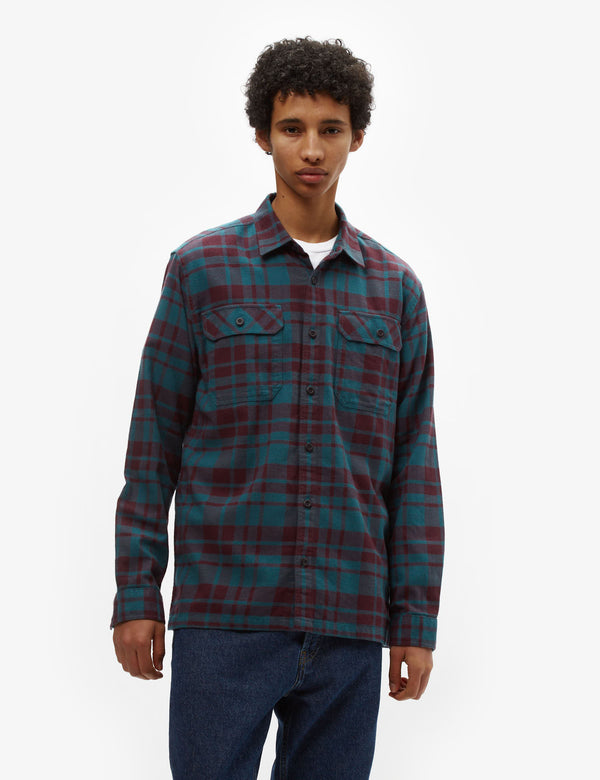 Patagonia Fjord Flannel Ice Caps Shirt (Organic) - Belay Blue