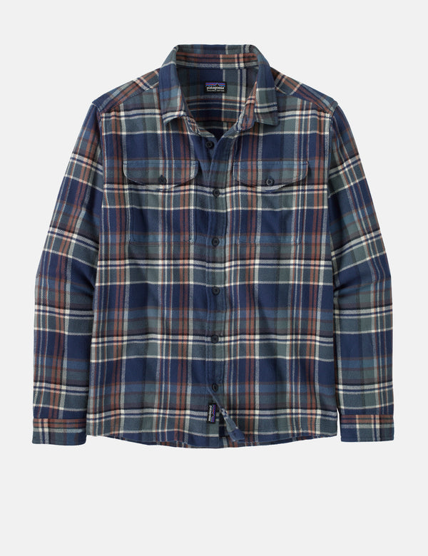 Patagonia Fjord Flannel Adventurer Shirt - New Navy Blue