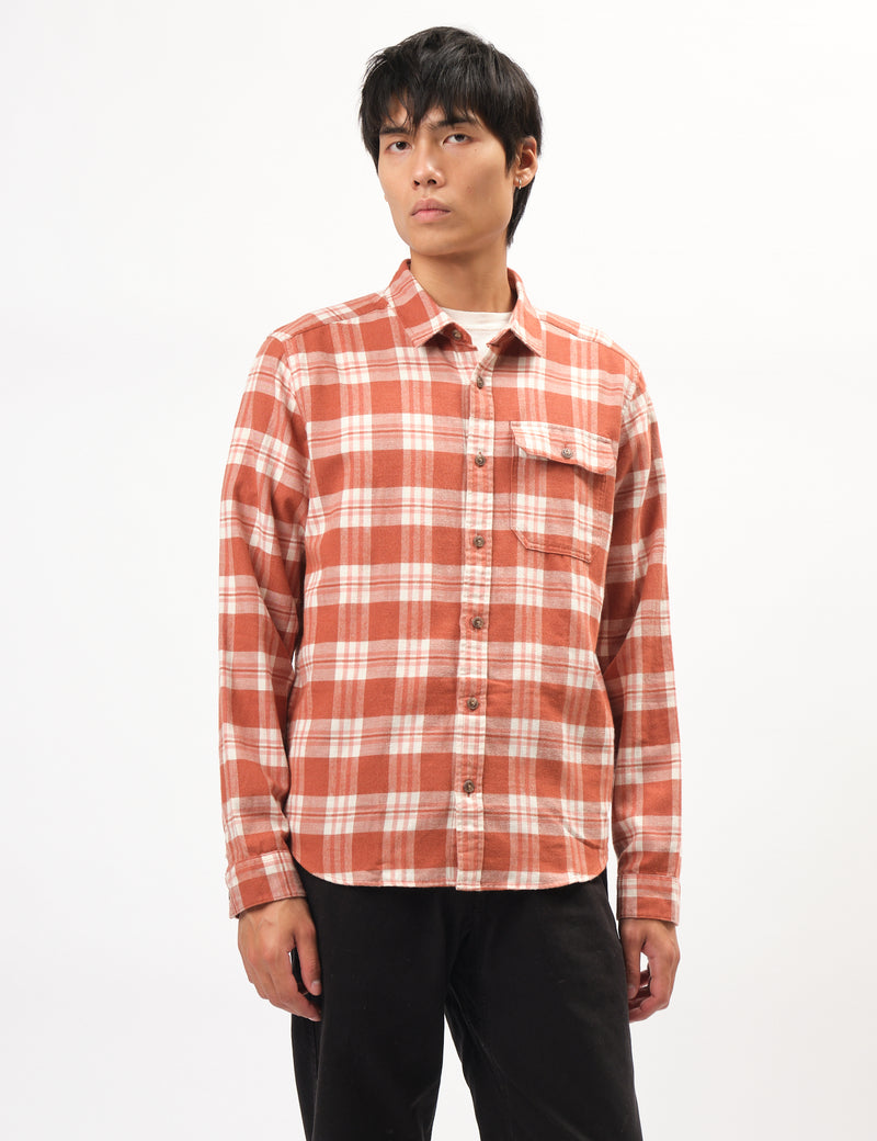 Patagonia LW Fjord Flannel Base Camp Shirt - Burnished Red