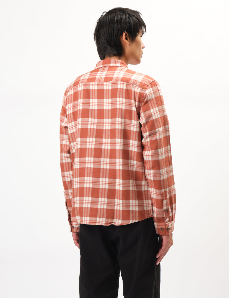 Patagonia LW Fjord Flannel Base Camp Shirt - Burnished Red