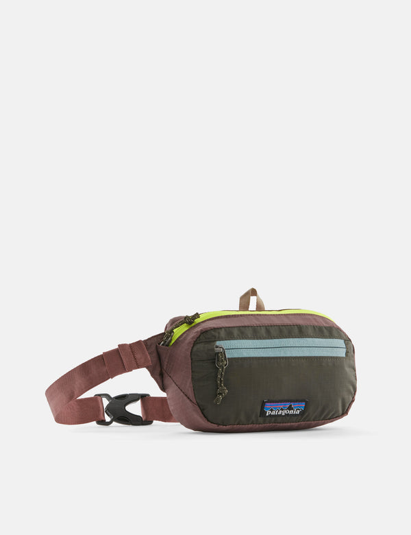 Patagonia Ultralight Black Hole Mini Hip Patchwork Pack - Pine Needle Green