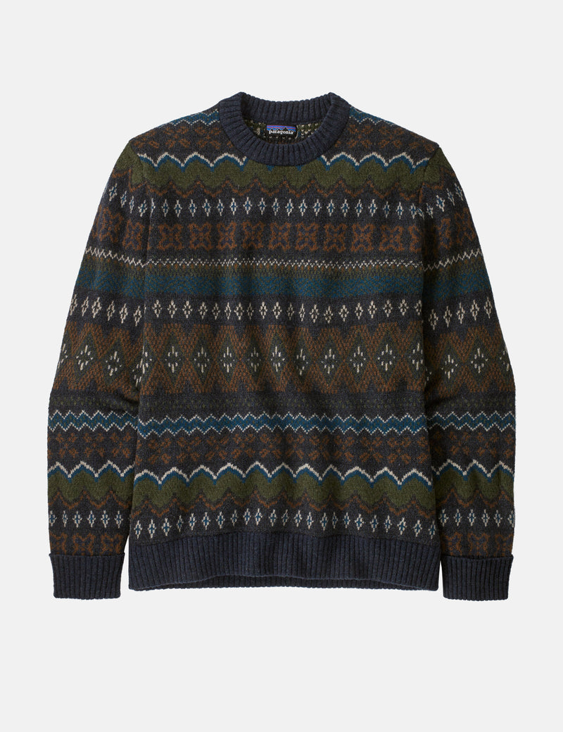 Patagonia Wool-Blend Helmsman Sweater - Smolder Blue