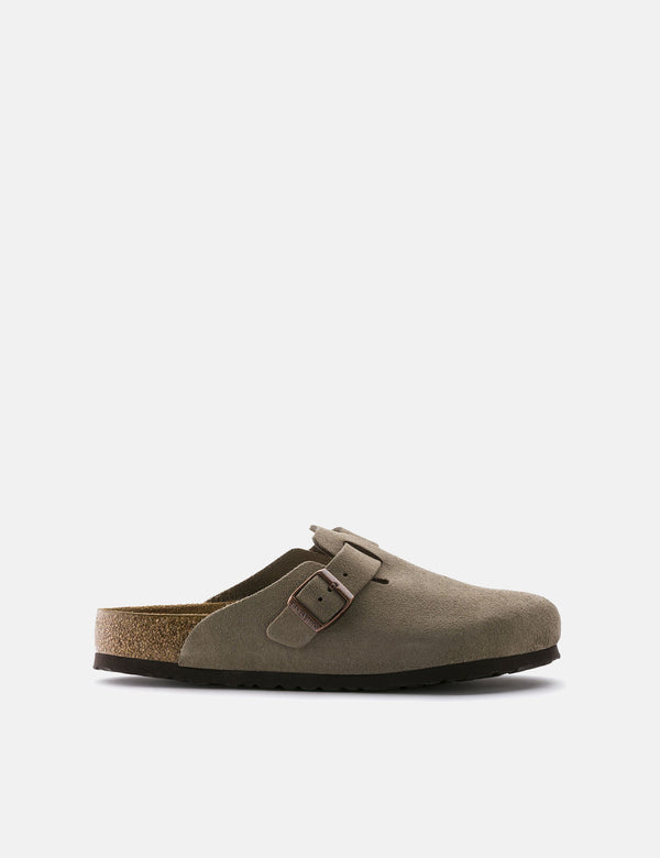 Birkenstock Women's Boston Clogs (Narrow) - Taupe