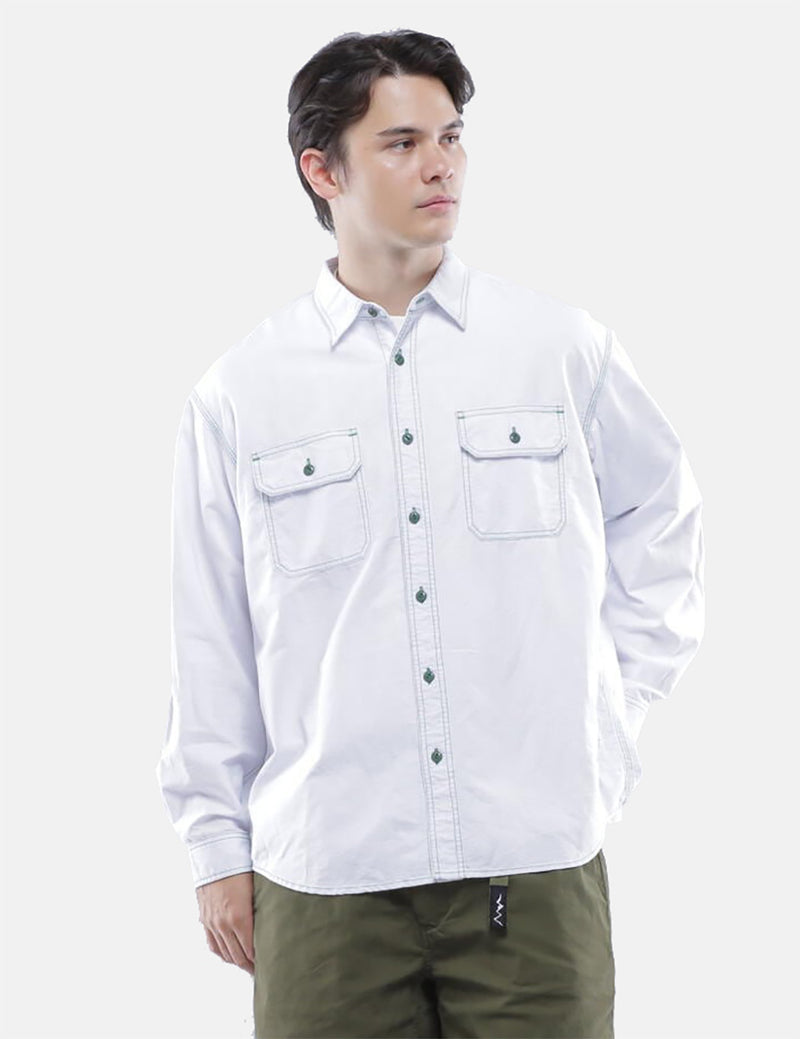 Manastash Point Collar Work Shirt - White