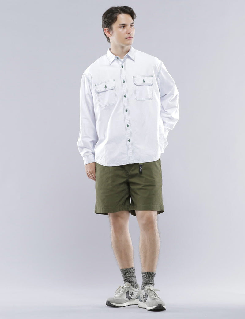 Manastash Point Collar Work Shirt - White