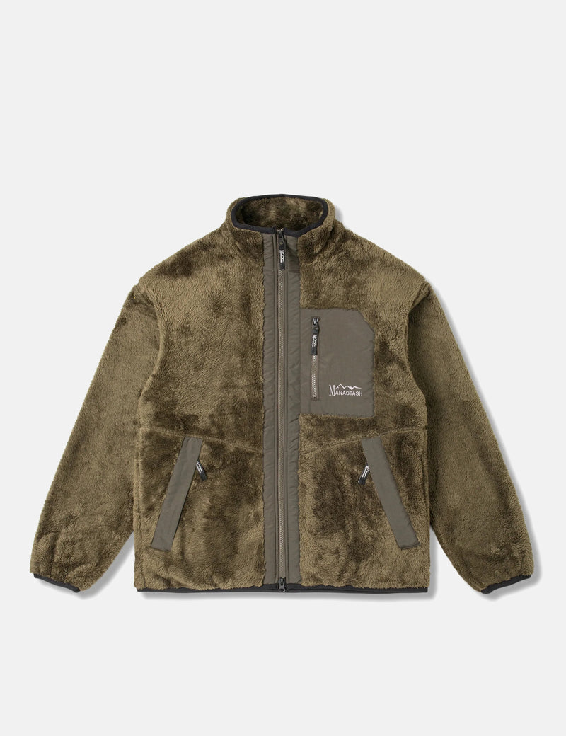 Manastash Bigfoot Fleece Jacket '24 - Olive Green