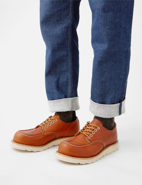 Red Wing Shop Moc Toe Shoes - Oro Legacy Tan