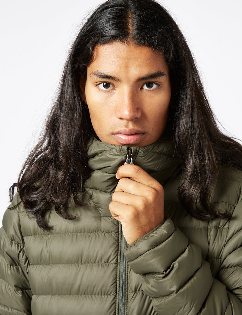 Patagonia Down Sweater Hooded Jacket - Basin Green