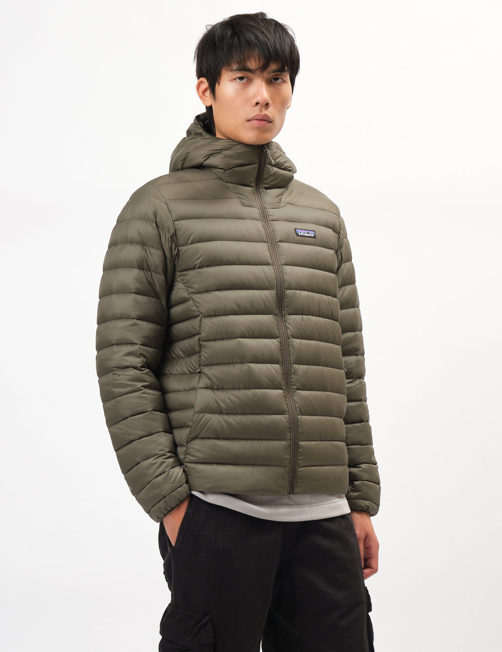 Patagonia Down Sweater Hoody - Pine Needle Green | Urban Excess
