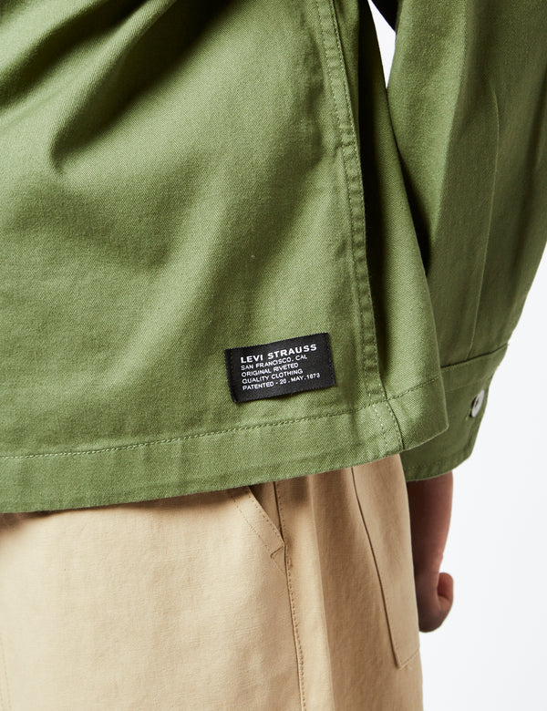 Levis Masonic Patch Overshirt - Bluish Olive Green