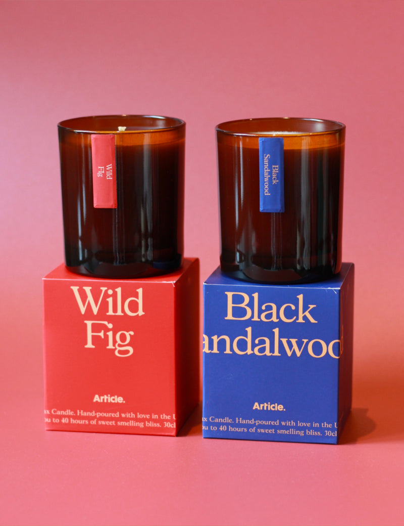 Article. Soy Candle UK Hand Poured - Wild Fig