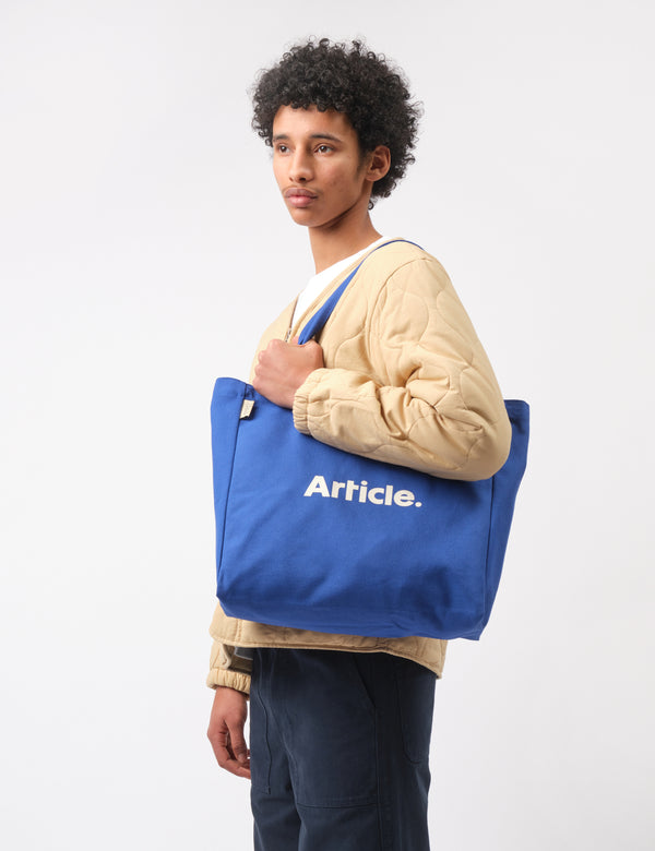 Article Organic Heavy Canvas Tote Bag - Bugatti Blue