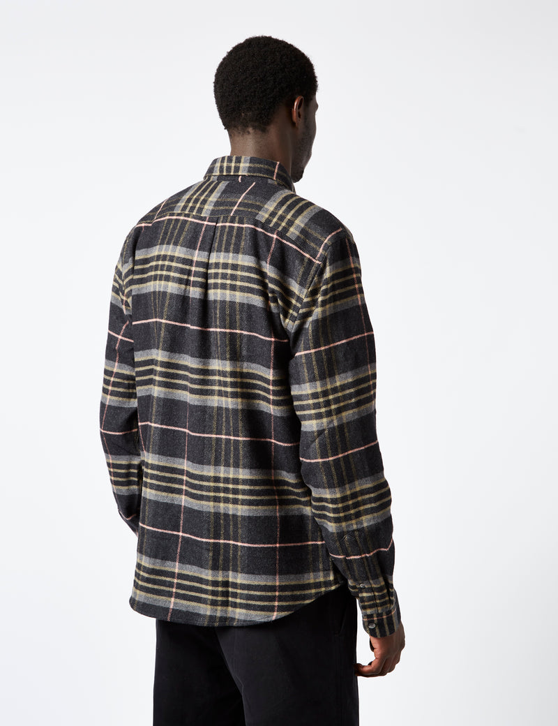 Portuguese Flannel Blackwatch Shirt - Navy Blue/Green