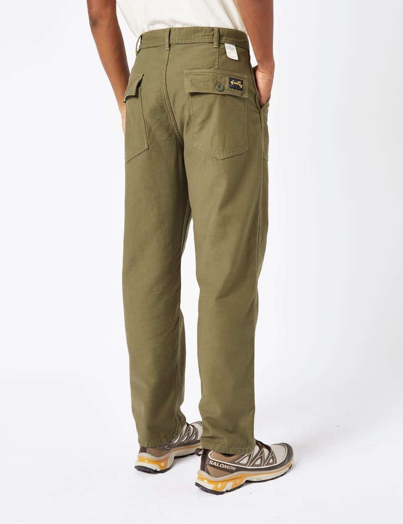 Stan Ray Fat Pant (Loose/Sateen) - Olive Green