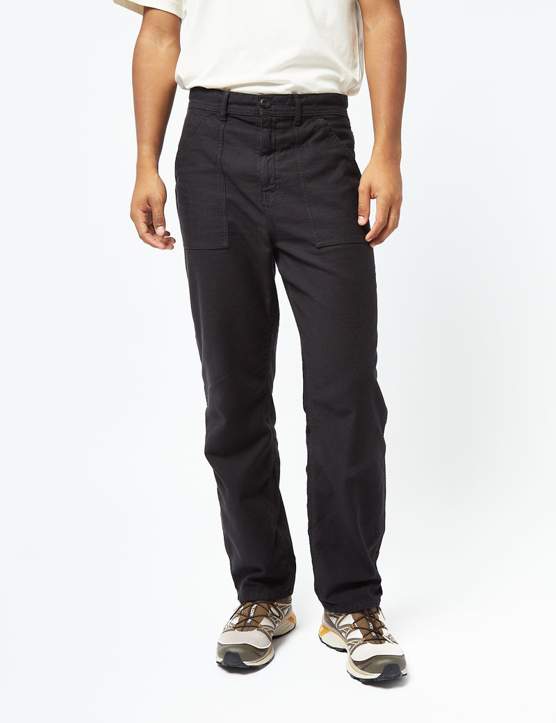 Stan Ray Fat Pant (Loose/Sateen) - Black