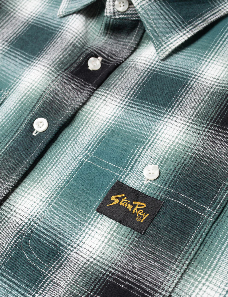 Stan Ray Flannel Shirt (Plaid) - Pine Green