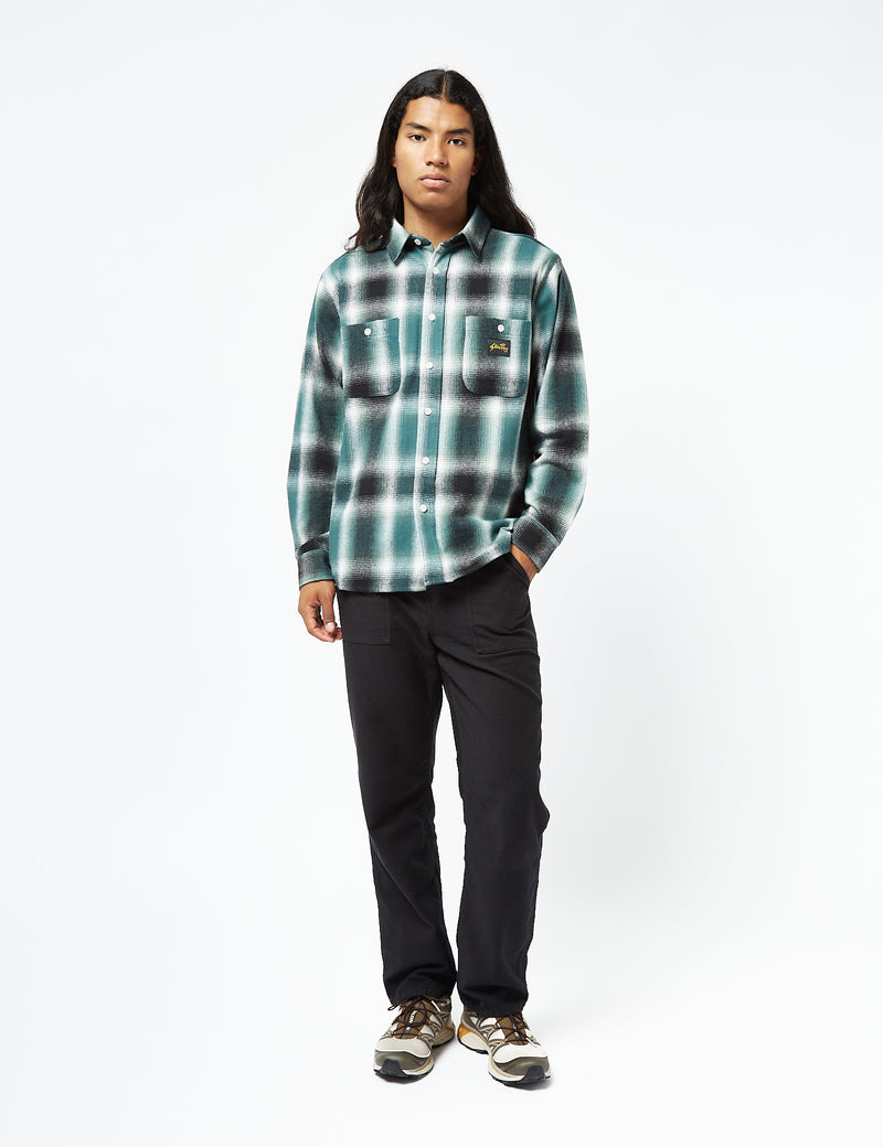 Stan Ray Flannel Shirt (Plaid) - Pine Green