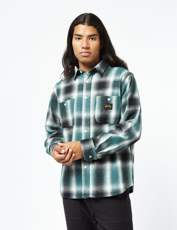 Stan Ray Flannel Shirt (Plaid) - Pine Green