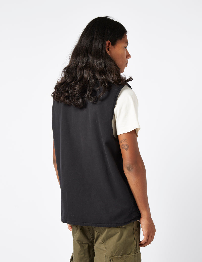 Stan Ray Works Vest (Duck Canvas) - Black