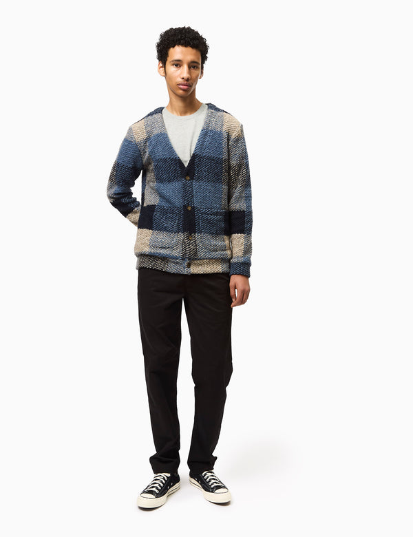 Portuguese Flannel Quintal Cardigan Shirt - Blue