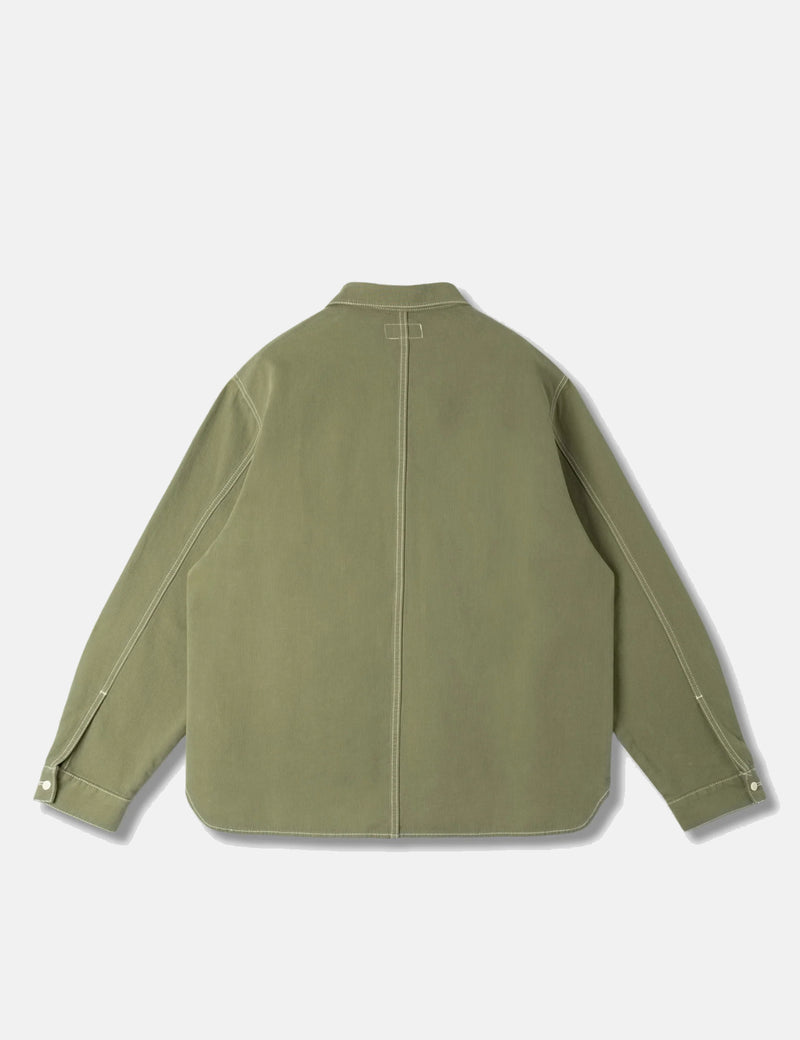 Stan Ray Painters Pop Over Shirt (Bedford Cord) - Olive Green