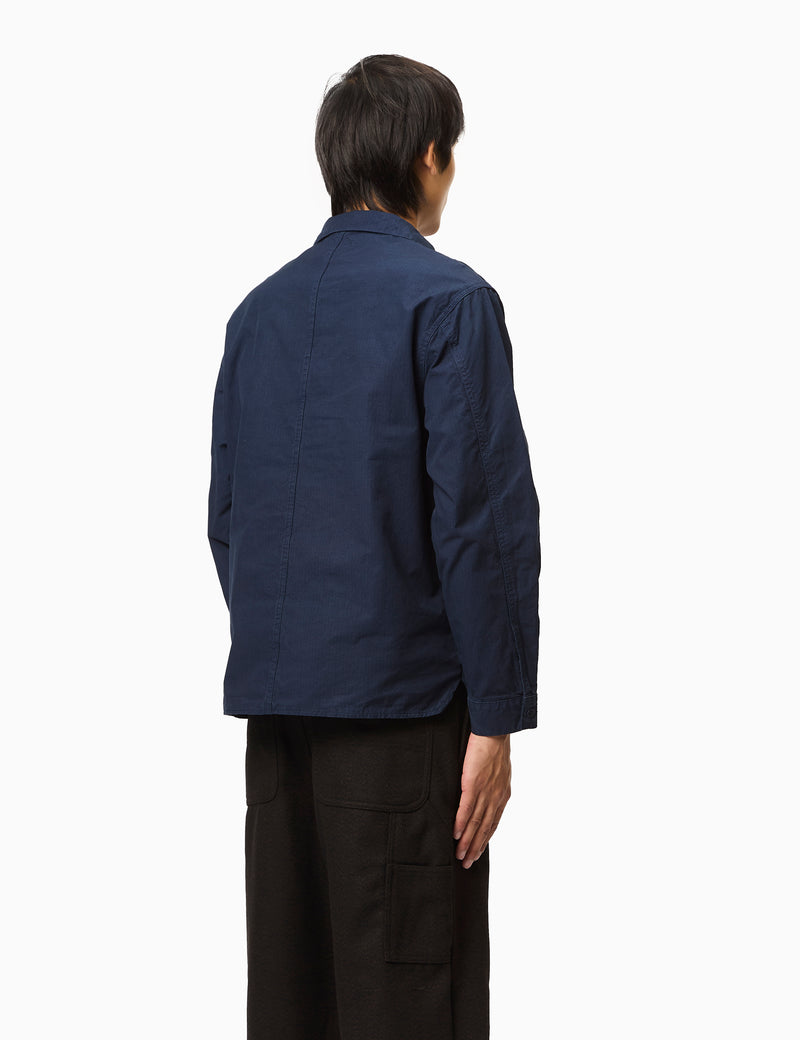 Stan Ray Painters Pop-Over Shirt (Ripstop) - Navy Blue