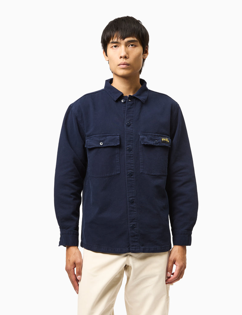 Stan Ray CPO Shirt (Bedford Cord) - Navy Blue