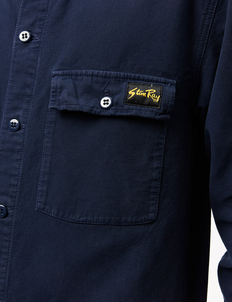 Stan Ray CPO Shirt (Bedford Cord) - Navy Blue