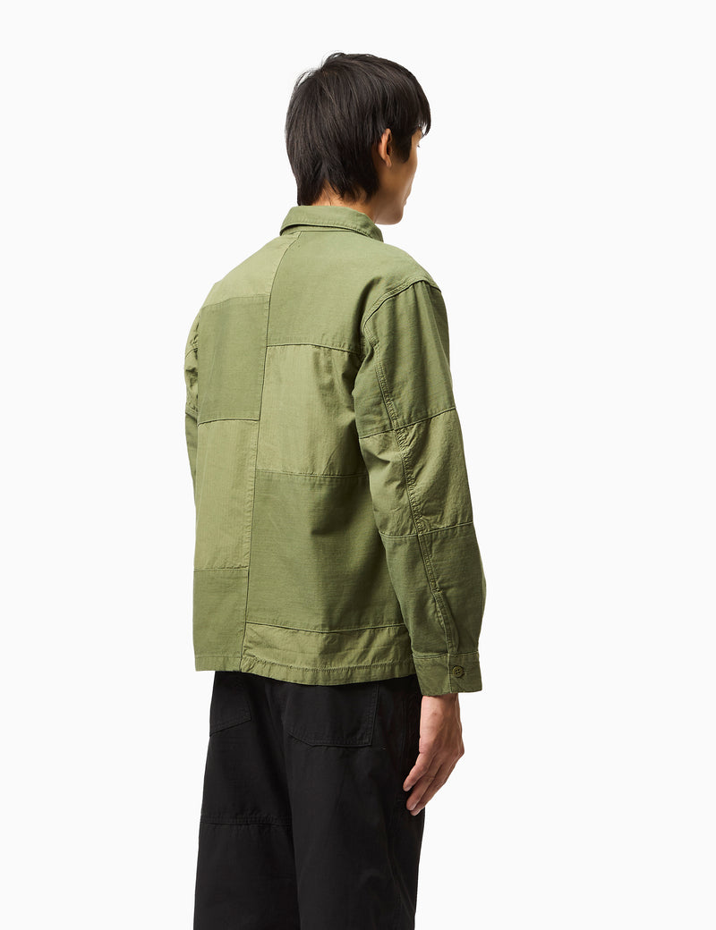 Stan Ray CPO Shirt (Sateen/Ripstop Mix) - Olive Green