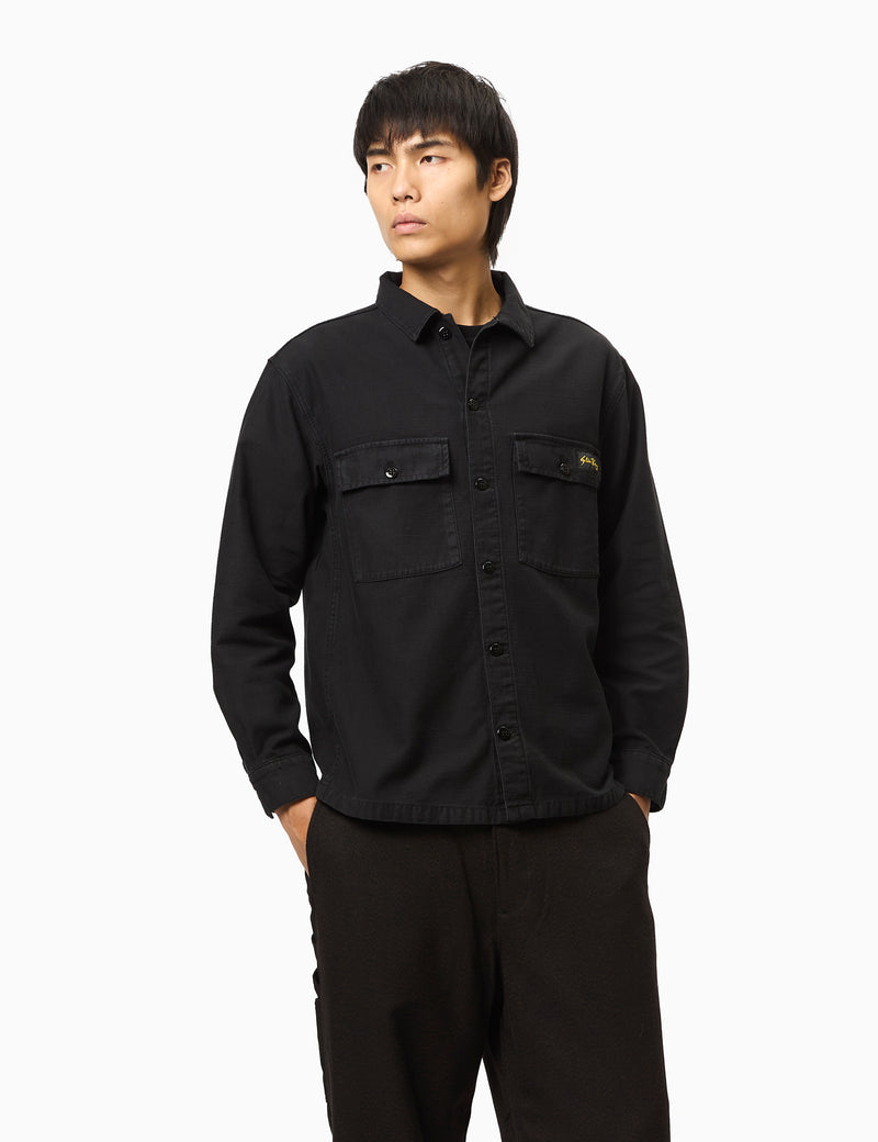 Stan Ray CPO Shirt (Cotton Sateen) - Black