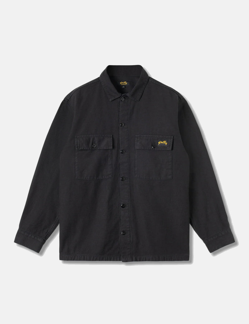 Stan Ray CPO Shirt (Cotton Sateen) - Black