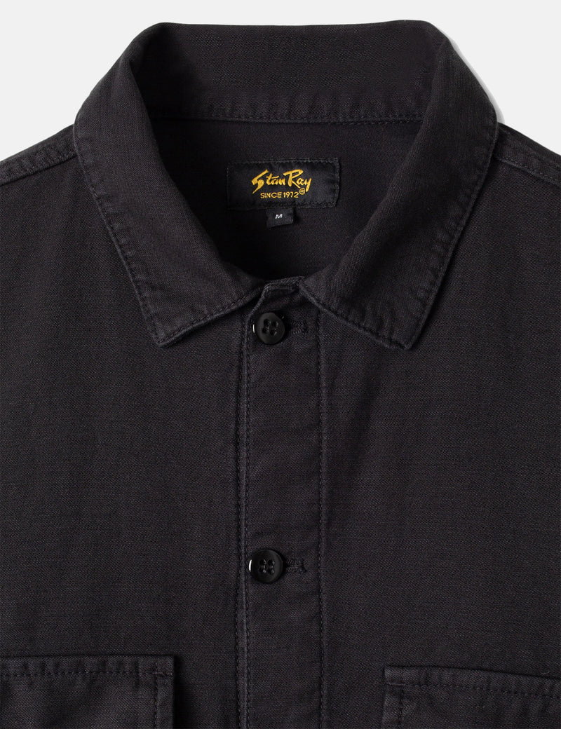 Stan Ray CPO Shirt (Cotton Sateen) - Black