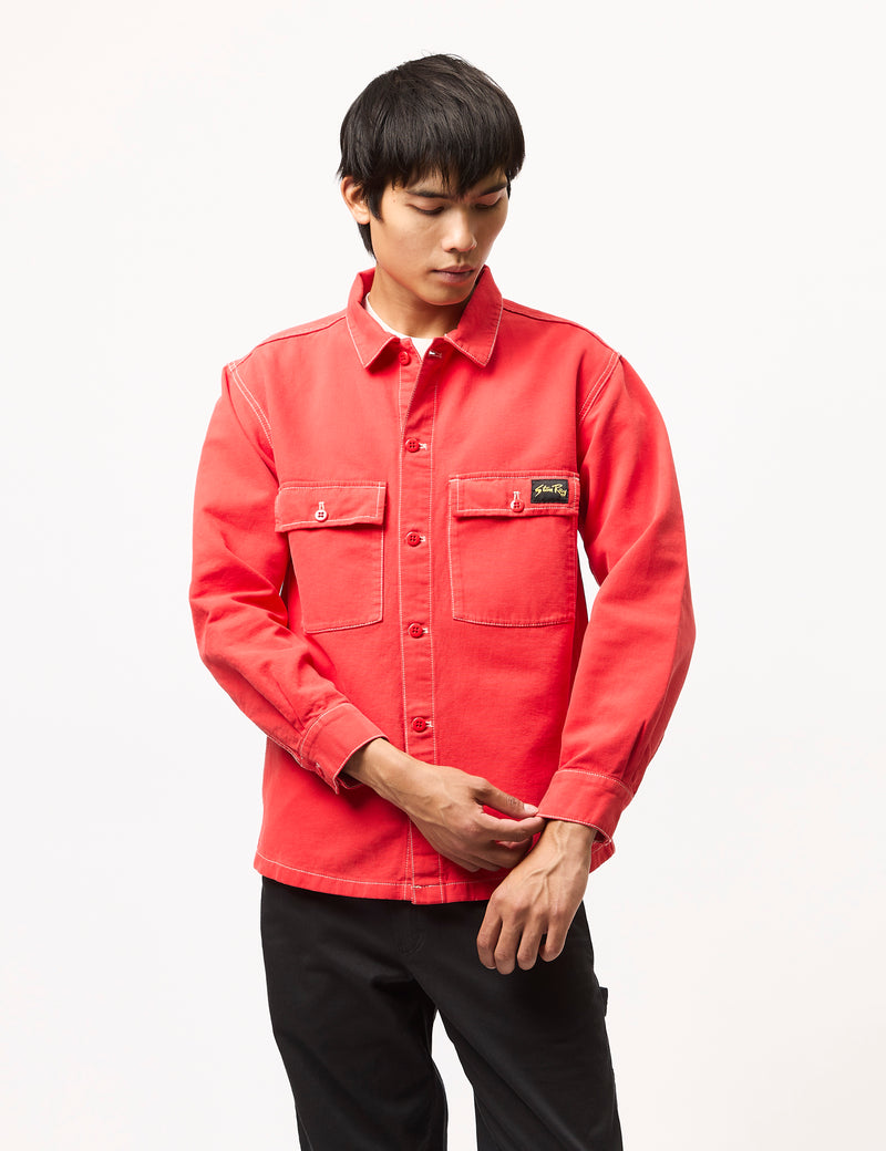 Stan Ray CPO Shirt (Bedford Cord) - Aged Red