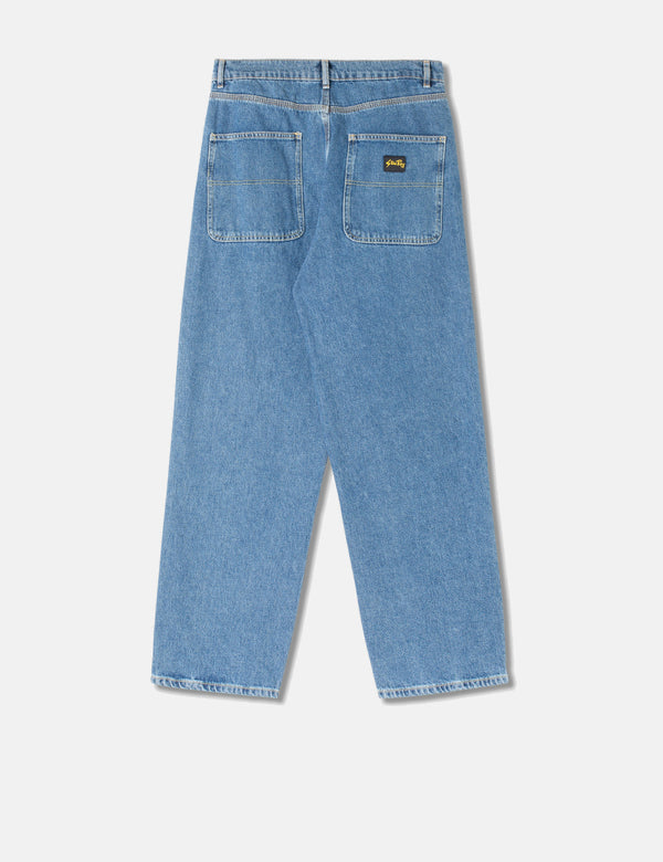 Stan Ray Wide 5 Denim Jeans - Heavy Stone Wash Blue