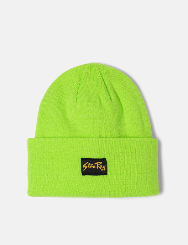 Stan Ray Fold Beanie Hat - Lime Green