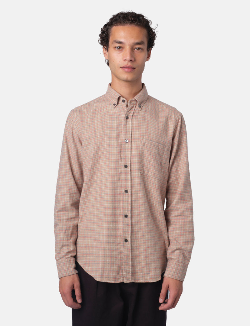 Portuguese Flannel Estudo Shirt - Beige/Blue/Red/Off white