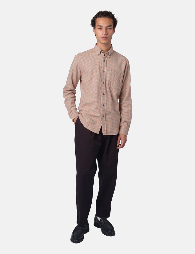 Portuguese Flannel Estudo Shirt - Beige/Blue/Red/Off white