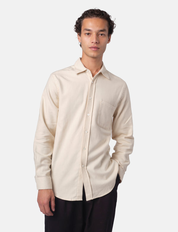 Portuguese Flannel Teca 2.0 Shirt - Ecru
