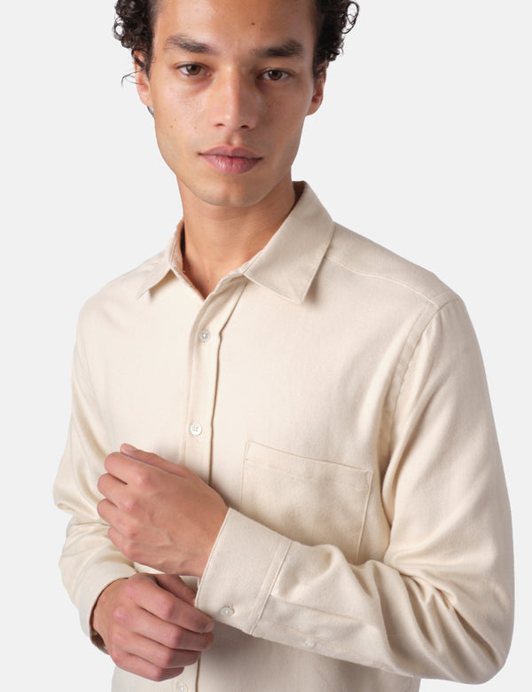 Portuguese Flannel Teca 2.0 Shirt - Ecru