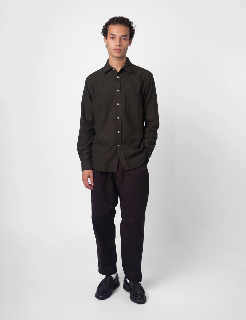Portuguese Flannel Teca 2.0 Shirt - Forest Green