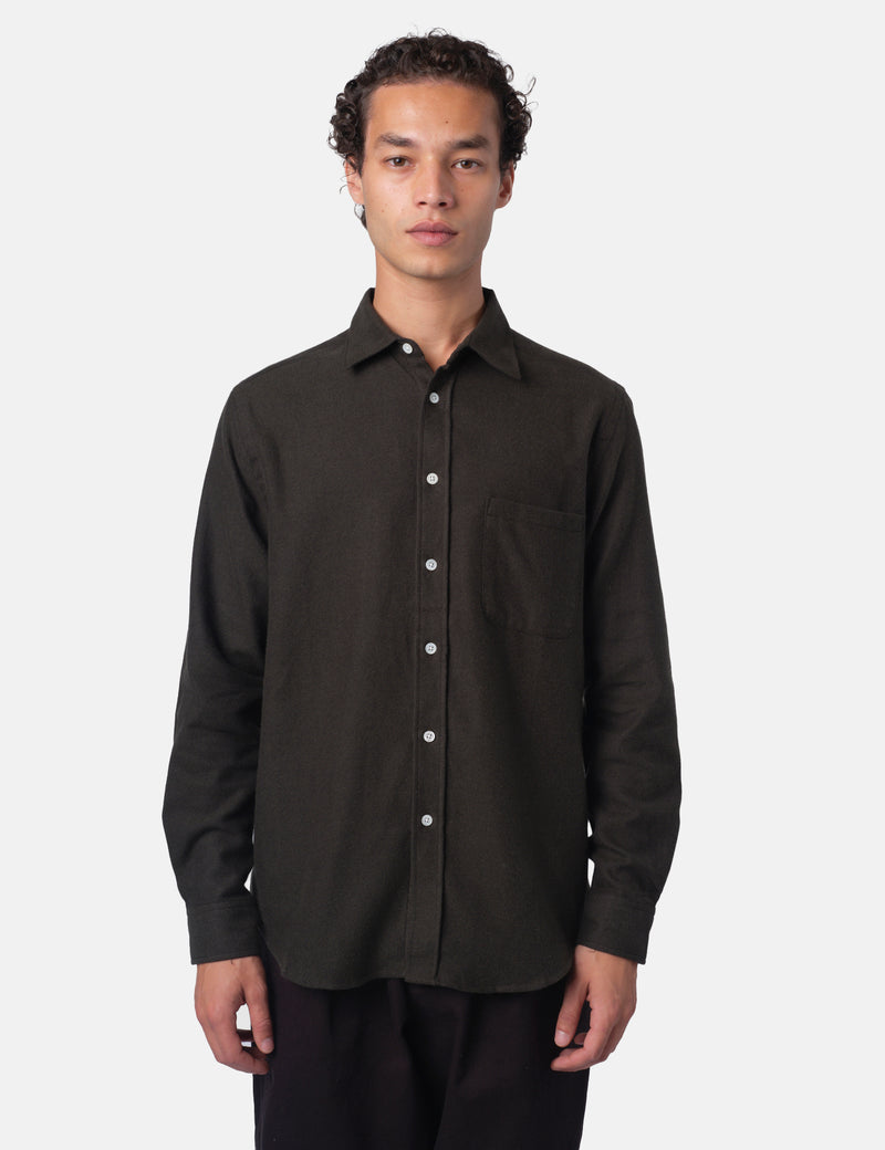 Portuguese Flannel Teca 2.0 Shirt - Forest Green