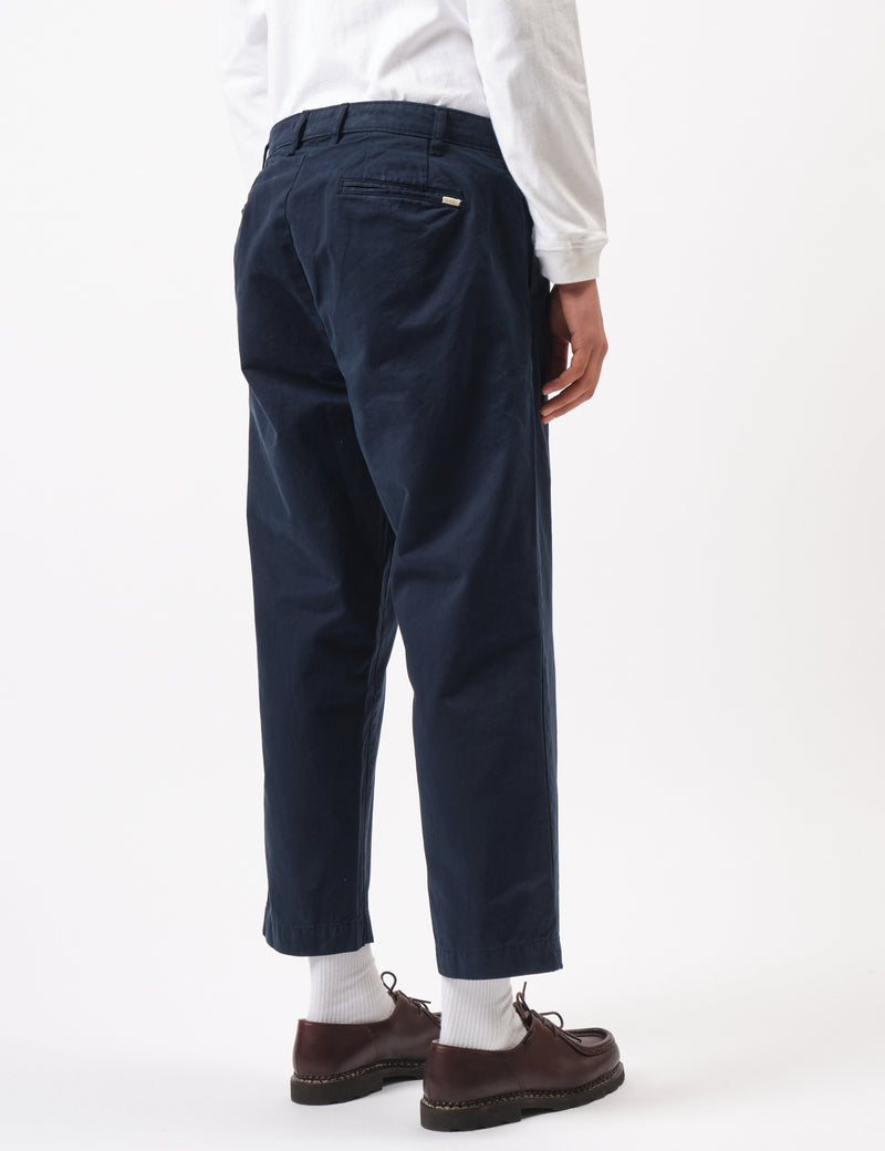 Bhode Two Pleat Pant - Midnight Navy Blue